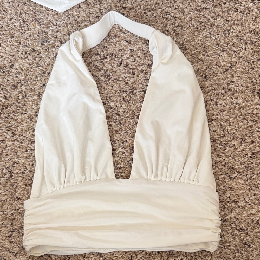 Princess Polly Ivory Halter Top